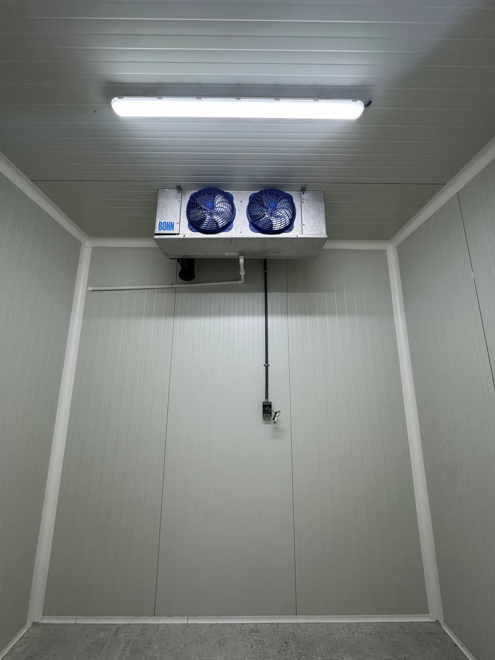 Interior of an industrial cold room built by INPRE